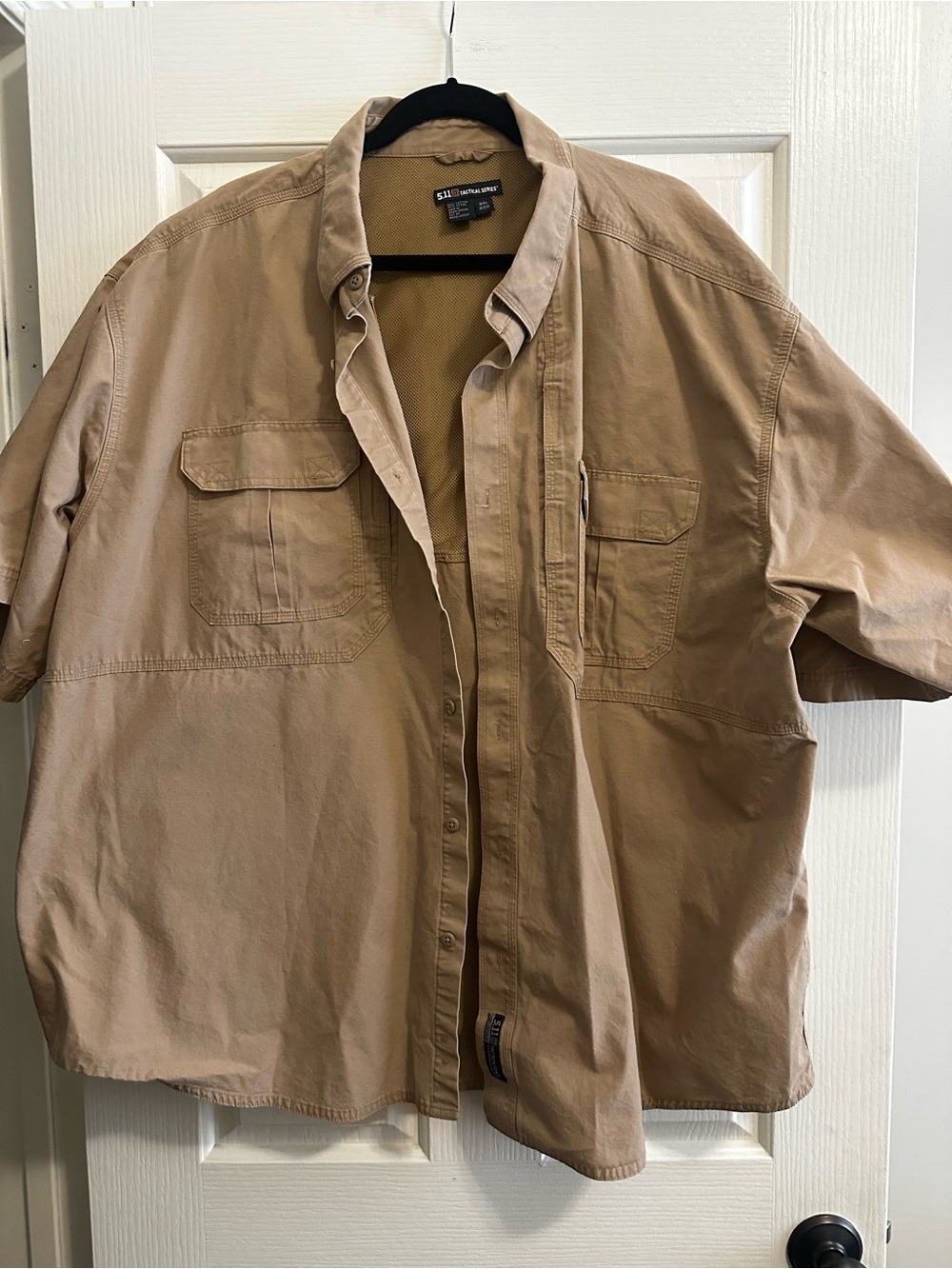 5.11 Tactical Original Men’s Short Sleeve Shirt - Size 3XL - Tan